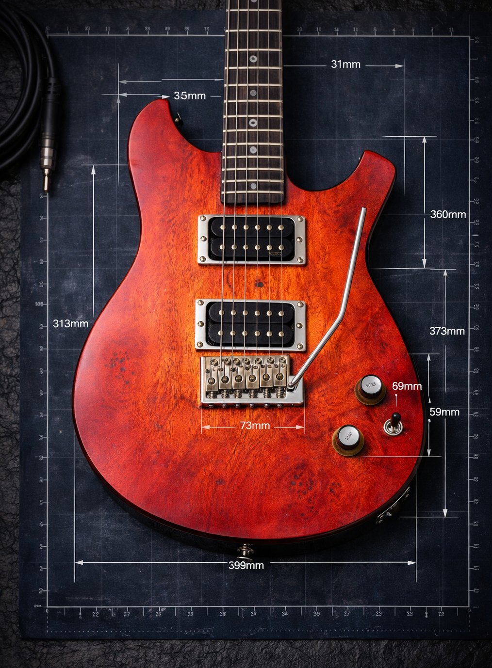 ozetski custom guitars detalj